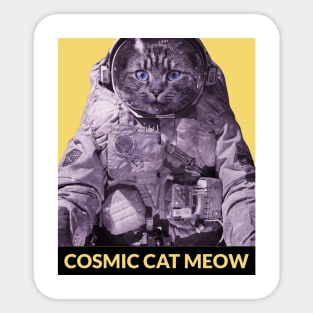 Cosmic Cat Meow Sticker